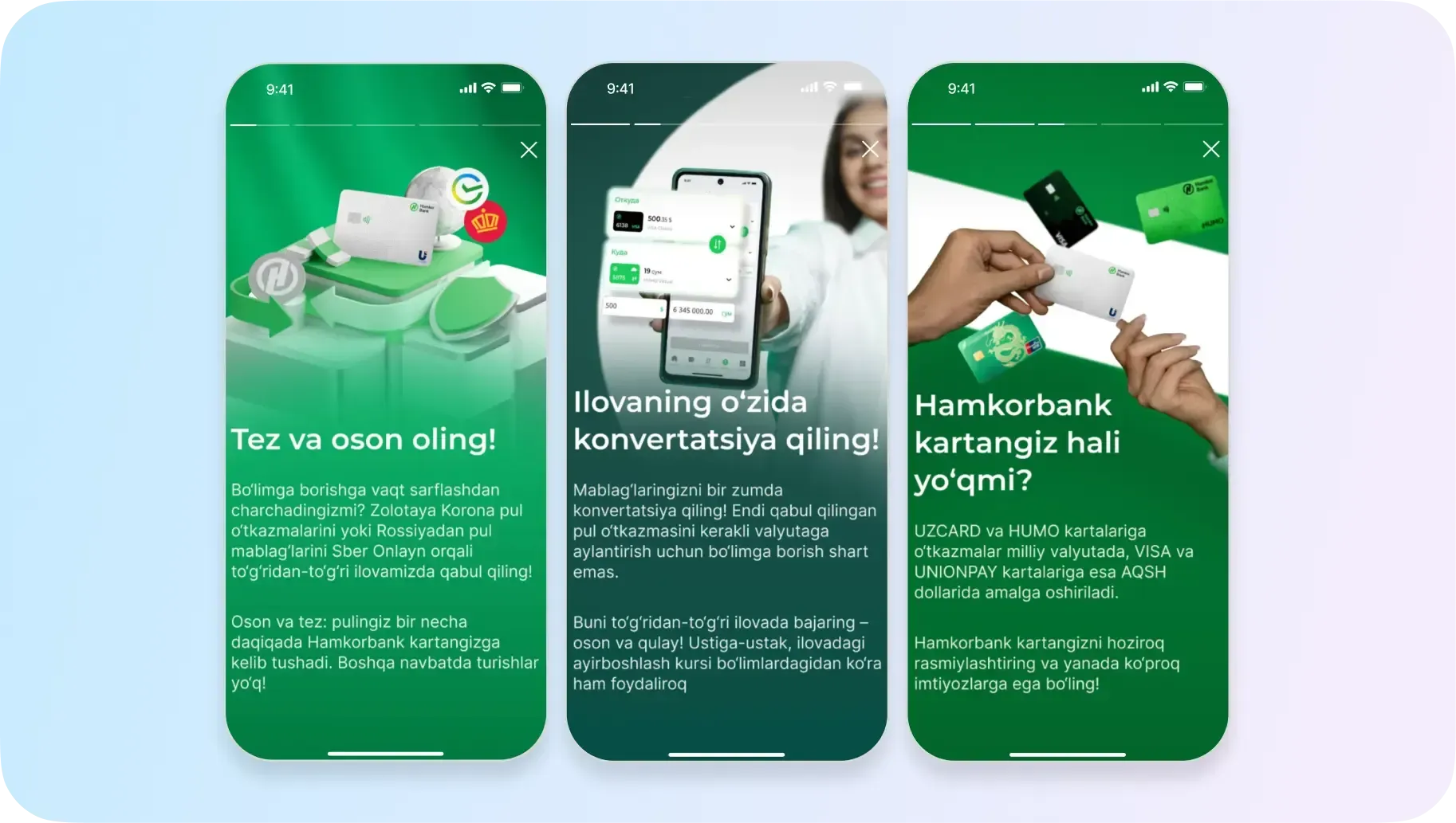 mobile stories for fintech apps